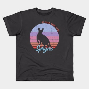 Retro Sphynx Cat Kids T-Shirt